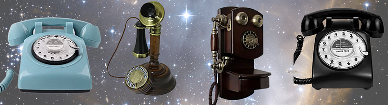 Vintage rotary dial smartphone design