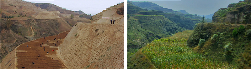 Loess Plateau restoration over time