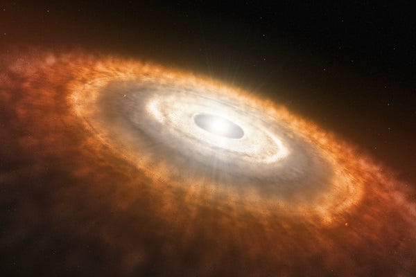 Conceptual image of a protoplanetary disk