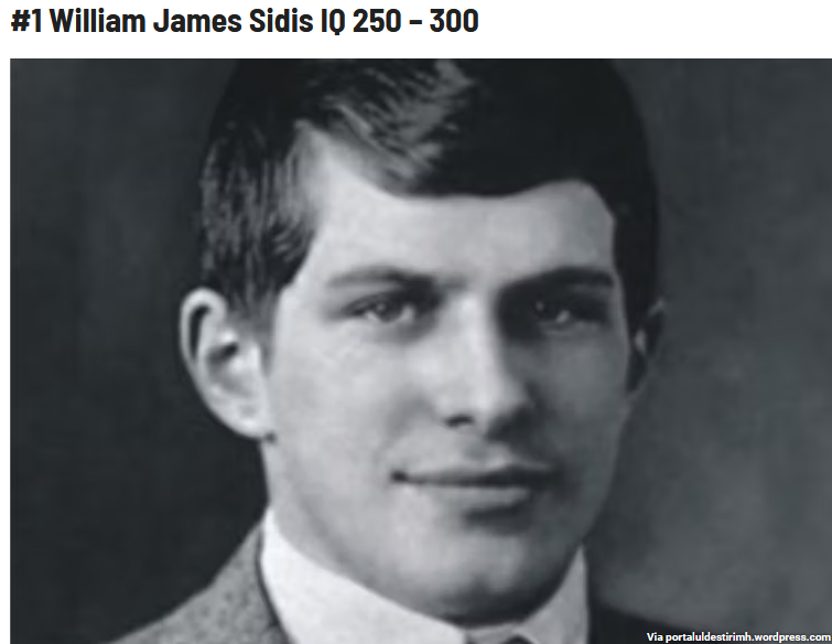 Portrait of William James Sidis, a mathematical prodigy