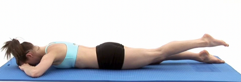 Prone Leg Extensions demonstration