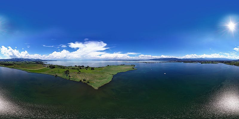 Underwater stone structures in Lake Constance