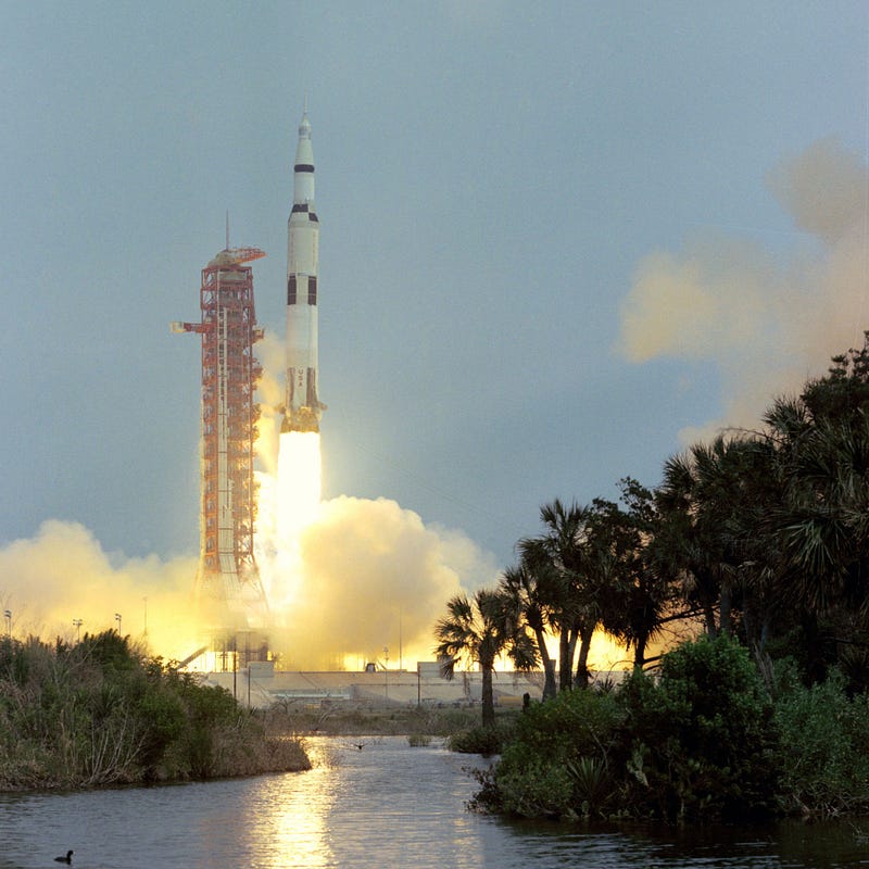 Apollo 13 launches successfully