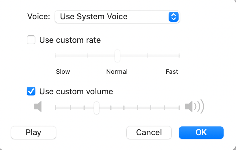 Adjusting the announcement volume