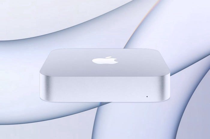 The redesigned Mac Mini with enhanced features.