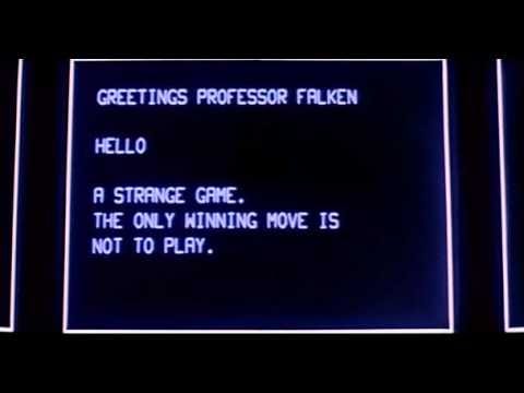 The iconic scene from Wargames, illustrating the consequences of technology.