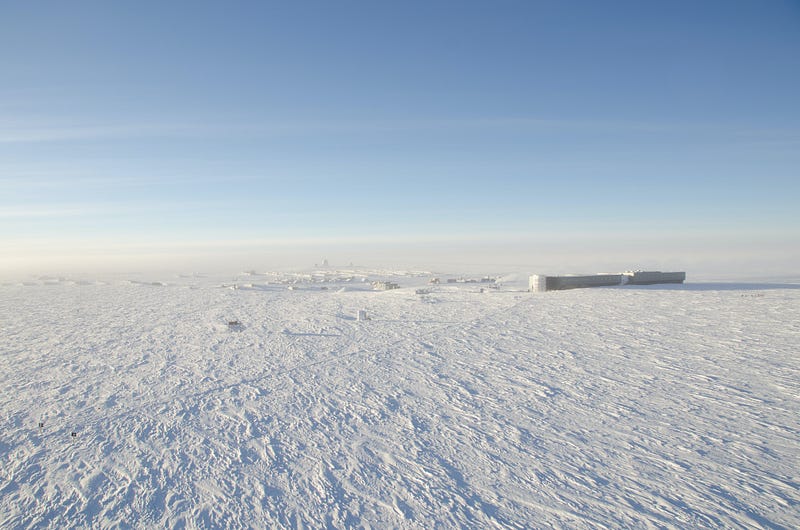 Vast snowy landscape of Antarctica