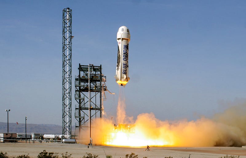 Blue Origin New Shepard rocket launch