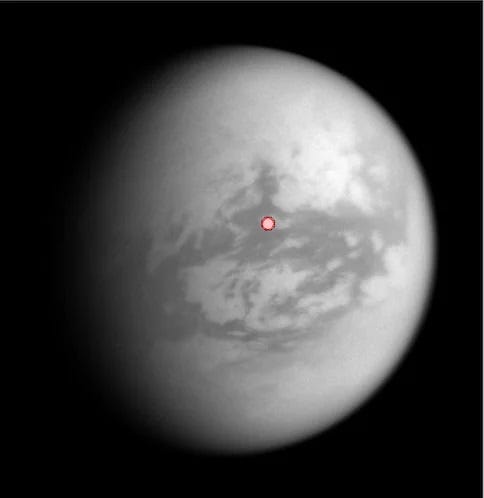 Location of the Selk crater on Titan