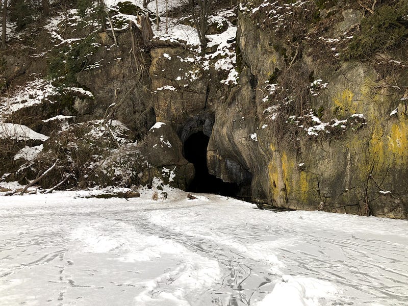 Views of the Donahue Sea Caves.