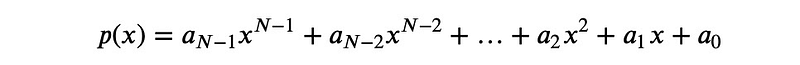 General polynomial equation illustration