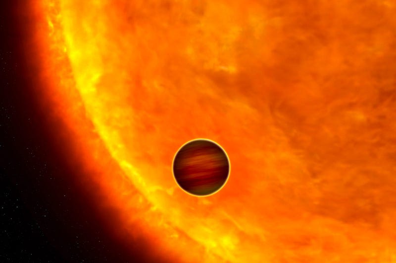 Illustration of the ultrahot gas giant TOI-2109b