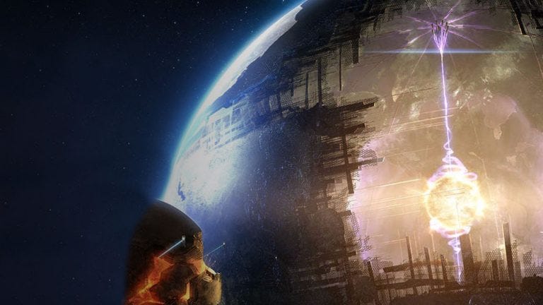 Conceptual image of a Dyson sphere