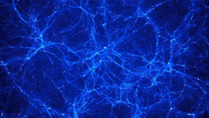 Ribbons of the cosmic web linking galaxies