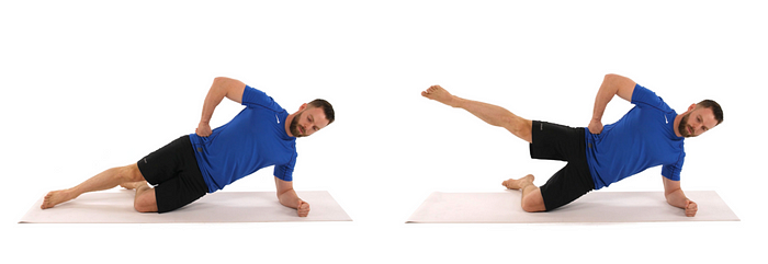 Demonstration of Knee Side Plank Exercise